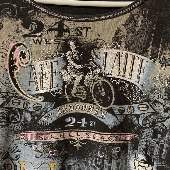 Blue Canyon Clothing Tops Blue Canyon Rare Unique Cafe Latte Black